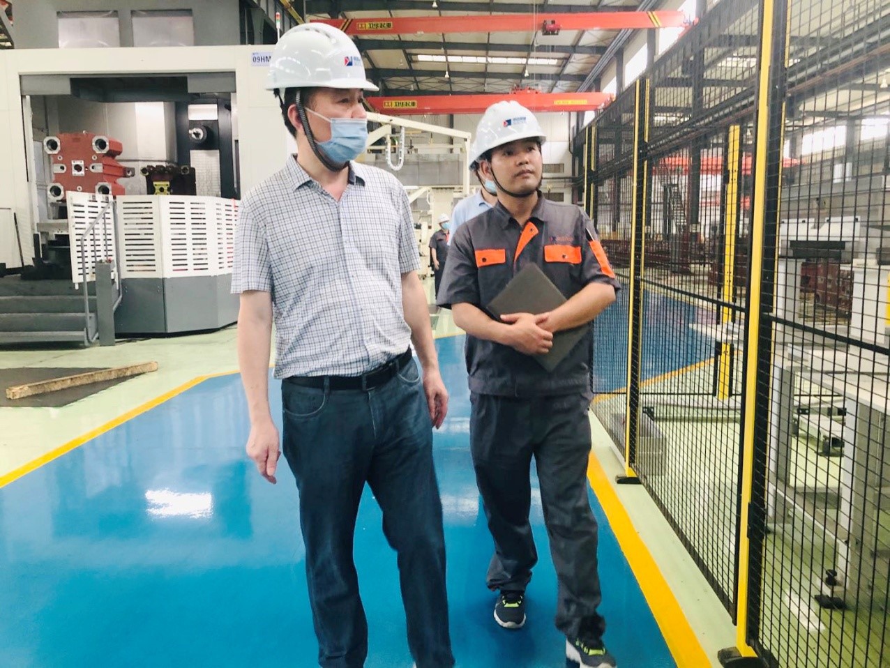 杭州松下馬達有限公司副總經理祝慧明赴德清申達公司交流QC管理經驗