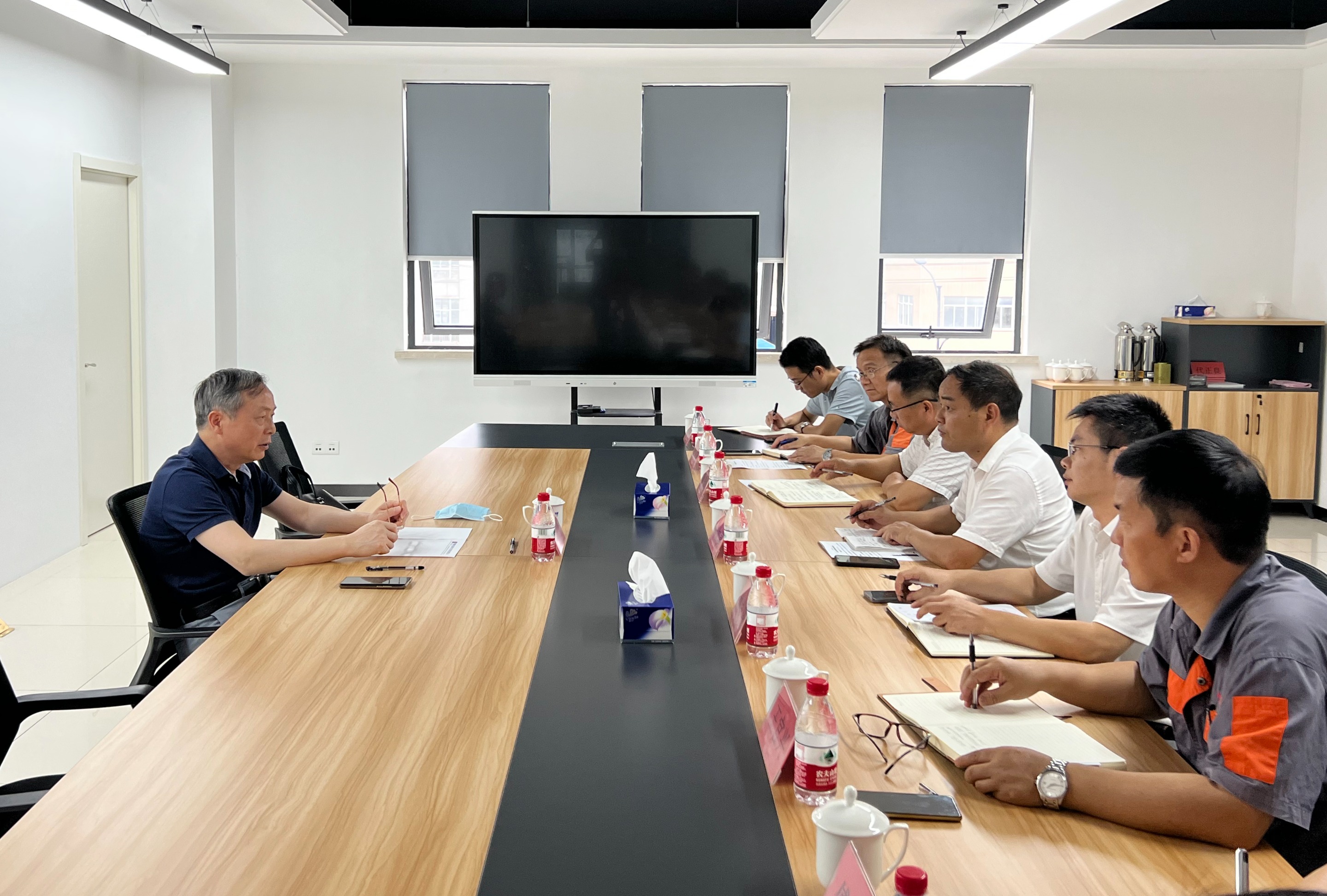 虞岳明赴申達(dá)機(jī)器公司開展“雙創(chuàng)”工作調(diào)研