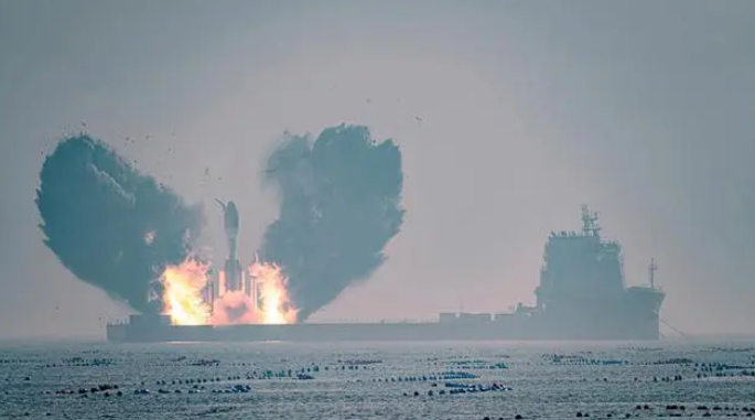 省二輕集團所屬國瑞科技配套海上衛星發射船，助力全球最大固體運載火箭首飛成功